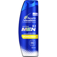 3 PACK OF Head & Shoulders Ultra Men Shampoo Sports Fresh 400ml