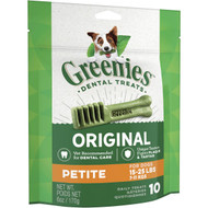 3 PACK OF Greenies Petite Dog Dental Treat 170g