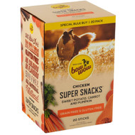 3 PACK OF Bow Wow Chicken Super Snacks Dog Treat 20 pack