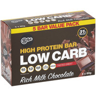 3 PACK OF Body Science High Protein Bar Low Carb Rich Milk Chocolate 5 pack