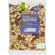 3 PACK OF WW Mixed Nuts Roasted & Salted 750g pack