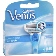 3 PACK OF Gillette Venus Smooth Women's Razor Blades 4 pack