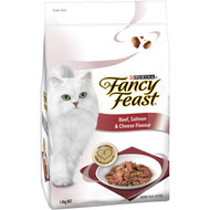3 PACK OF Fancy Feast Beef Salmon & Cheese 1.4kg
