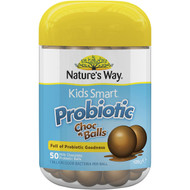 3 PACK OF Nature's Way Kids Smart Probiotic Choc Balls 50 pack