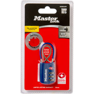3 PACK OF Master Lock Combination Cable Luggage Lock