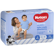 3 PACK OF Huggies Ultra Dry Nappies Toddler 10-15kg Boy 36pk bulk
