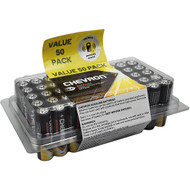 3 PACK OF Chevron Alkaline Aa Batteries 50 pack