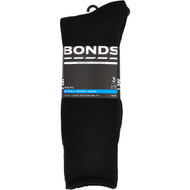3 PACK OF Bonds Mens Work Crew Socks Size 11+ 3 pack