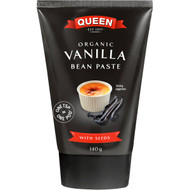 3 PACK OF Queen Organic Vanilla Bean Paste 140g