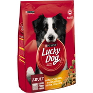 3 PACK OF Lucky Dog Roast Chicken Vegetable & Pasta Flavour 8kg