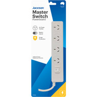 3 PACK OF Jackson Protected Powerboard With Master Switch And 90cm Lead