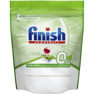 3 PACK OF Finish 0% Dishwasher Tablets 22 pack