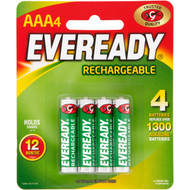 3 PACK OF Eveready Aaa Rechargable Batteries 4 pack