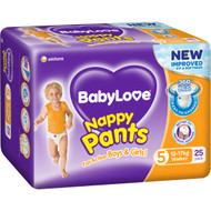 3 PACK OF Babylove Nappy Pants Walker 12-17kg 25 pack