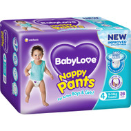3 PACK OF Babylove Nappy Pants Toddler 9-14kg 28 pack
