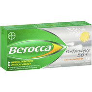 3 PACK OF Berocca 50+ Energy Vitamin With Ginseng Effervescent Tablets 30 pack