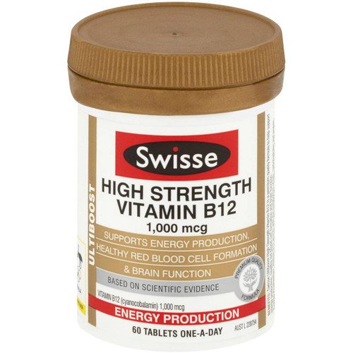 Swisse Ultiboost Vitamin B12 60 pack