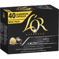 3 PACK OF L'or Espresso Onyx Coffee Capsules 40 pack