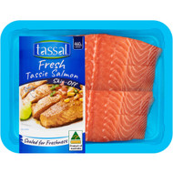 3 PACK OF Tassal Tasmanian Salmon Skin Off 460g