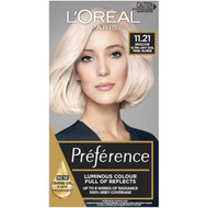 3 PACK OF L'oreal Paris Preference Hair Colour 11.21 Very Very Light Cool