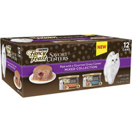 3 PACK OF Fancy Feast Savory Centres Mixed Selection Multipack 85g x12 pack