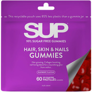 3 PACK OF Sup Hair Skin & Nails Gummies Raspberry Flavour 60 pack