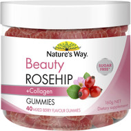 3 PACK OF Nature's Way Beauty Rosehip & Collagen Gummies 40 pack