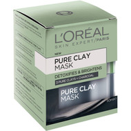 3 PACK OF L'oreal Paris Pure Clay Detoxifing & Brightening Charcoal Mask 50ml
