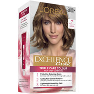 3 PACK OF L'oreal Excellence Creme Hair Colour 7 Dark Blonde