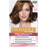 3 PACK OF L'oreal Excellence Creme Hair Colour 5.3 Golden Brown