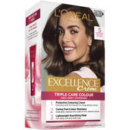 3 PACK OF L'oreal Excellence Creme Hair Colour 5 Brown