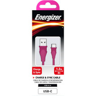 3 PACK OF Energizer Cable Usb-c 1.2 Metre Pink