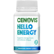 3 PACK OF Cenovis Hello Energy Tablets 30 pack