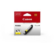 3 PACK OF Canon 671 Yellow Ink