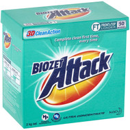 3 PACK OF Biozet Attack Front & Top Loader Laundry Powder 2kg