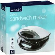 3 PACK OF Adesso Sandwich Maker Stainless Steel