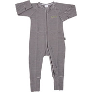 3 PACK OF Bonds Baby Zippy Charcoal Stripe Size 0