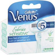 Gillette Venus Extra Smooth Sensitive Razor Blades 4 pack