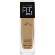 3 PACK OF Maybelline Fit Me Dewy & Smooth Liquid Foundation - Medium Buff 30ml