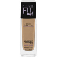 3 PACK OF Maybelline Fit Me Dewy & Smooth Liquid Foundation - Sun Beige 30ml