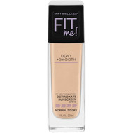 3 PACK OF Maybelline Fit Me Dewy & Smooth Foundation - Nude Beige 125 30ml