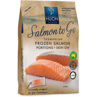 3 PACK OF Huon Salmon To Go Frozen Skin On Portions 700g