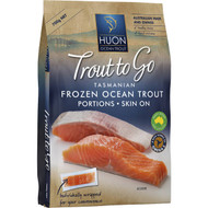 3 PACK OF Huon Trout To Go Frozen Skin On Portions 700g
