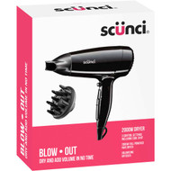 3 PACK OF Scunci Volume & Curls Appliance Hair Dryer Style Set