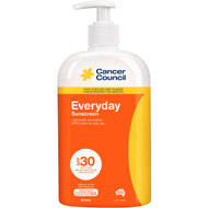 3 PACK OF Cancer Council Spf 30+ Sunscreen Everyday 500ml