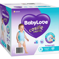 Babylove Cosifit Jumbo Nappies Toddler 69 pack
