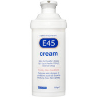 3 PACK OF E45 Moisturising Cream Pump For Dry Skin & Eczema 500g