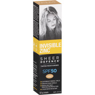 3 PACK OF Invisible Zinc Tinted Moisturiser Light Spf50 50g