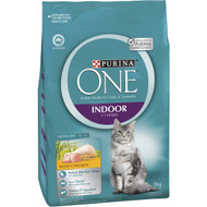 3 PACK OF Purina One Indoor Cat Food 3kg