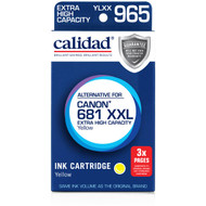 3 PACK OF Calidad Canon 681yellow Xxl
